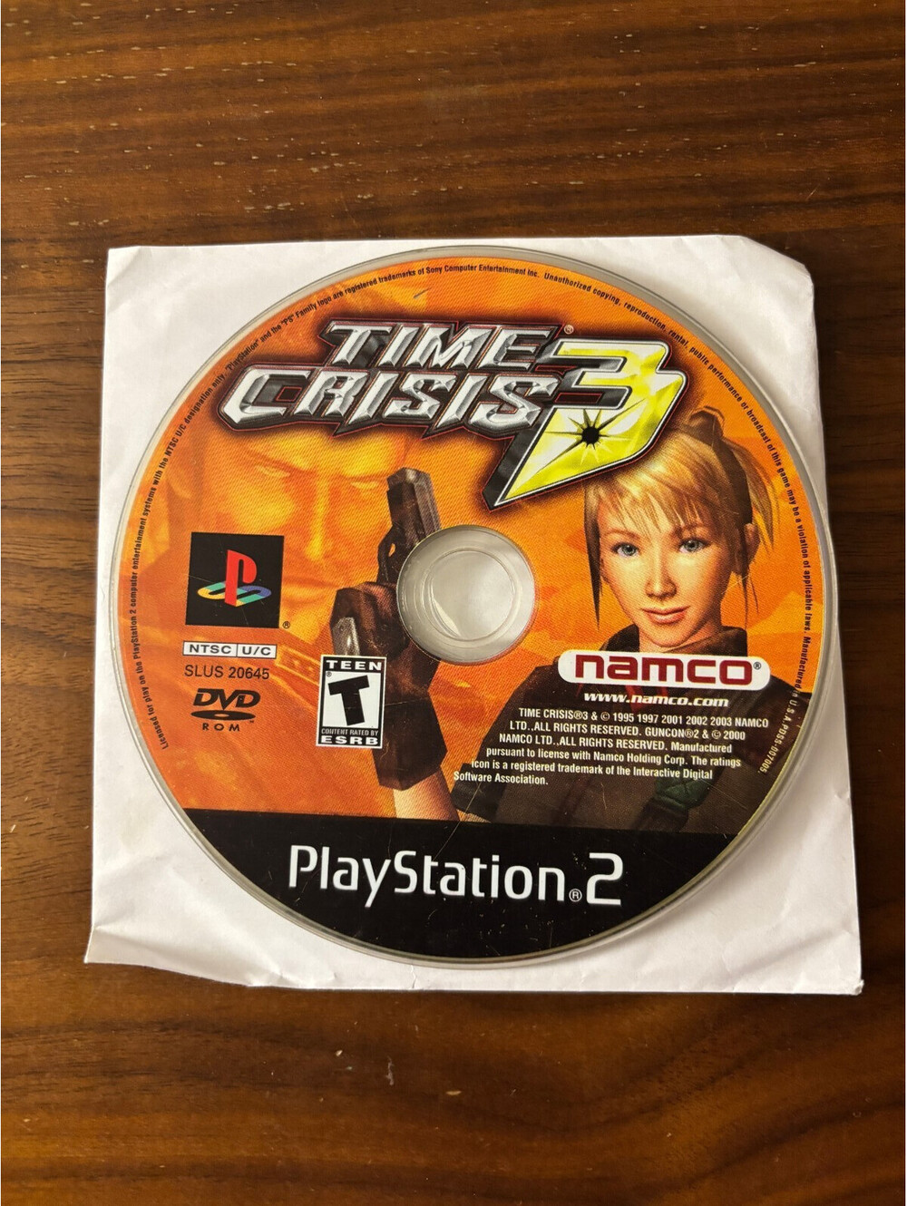 Time Crisis 3 (Sony PlayStation 2, PS2, 2003) Game Only